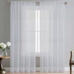 260CM KNITTED LINING CURTAIN - WHITE - Image 2
