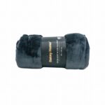 DANNY HOME SOFT PLUSH THROW 150X200-DARK GREY - Image 2