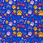 115CM Printed Poly Cotton Royal Bones and Paws - Image 2