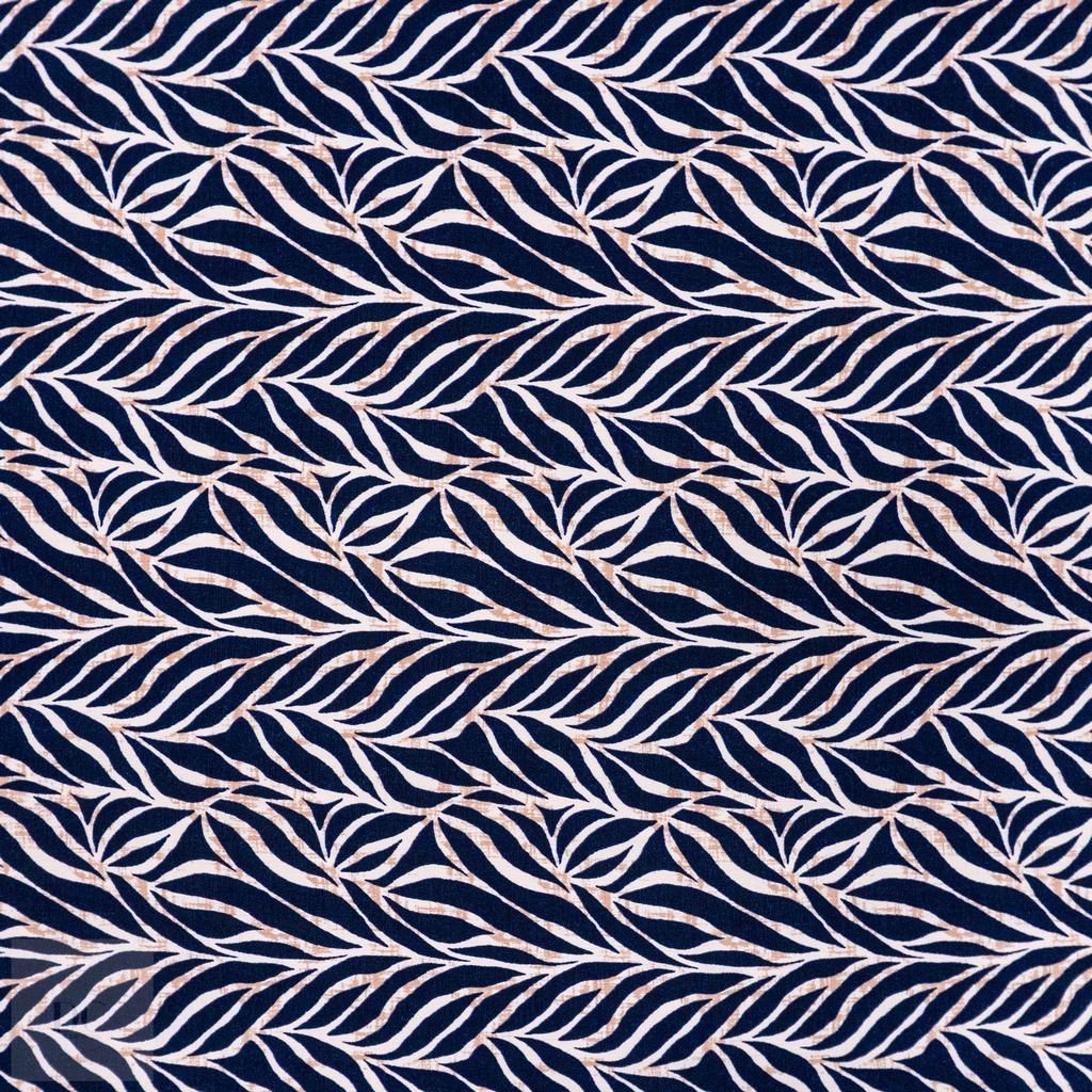 33232D25F34231.jpg PRINTED CAPRI LINEN LOOK 33 NAVY - Image 1