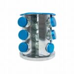 SPICE RACK 12PC SILVER