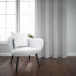 DALIA TEXTURED SHEER TAPED CURTAIN WHITE - Image 2