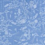 140CM PRINTED VINYL-NAVY