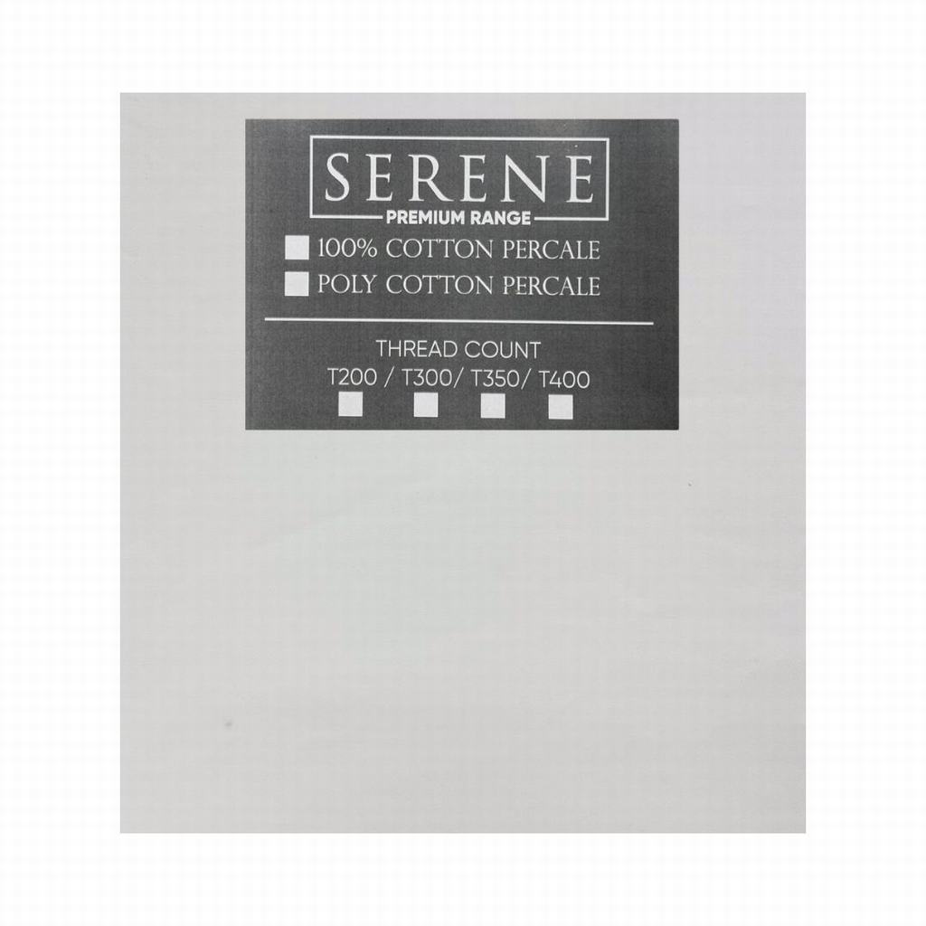 SQCDC5FW231.jpg SERENE T200 100% COTTON DUVET COVER QUEEN WHITE - Image 1