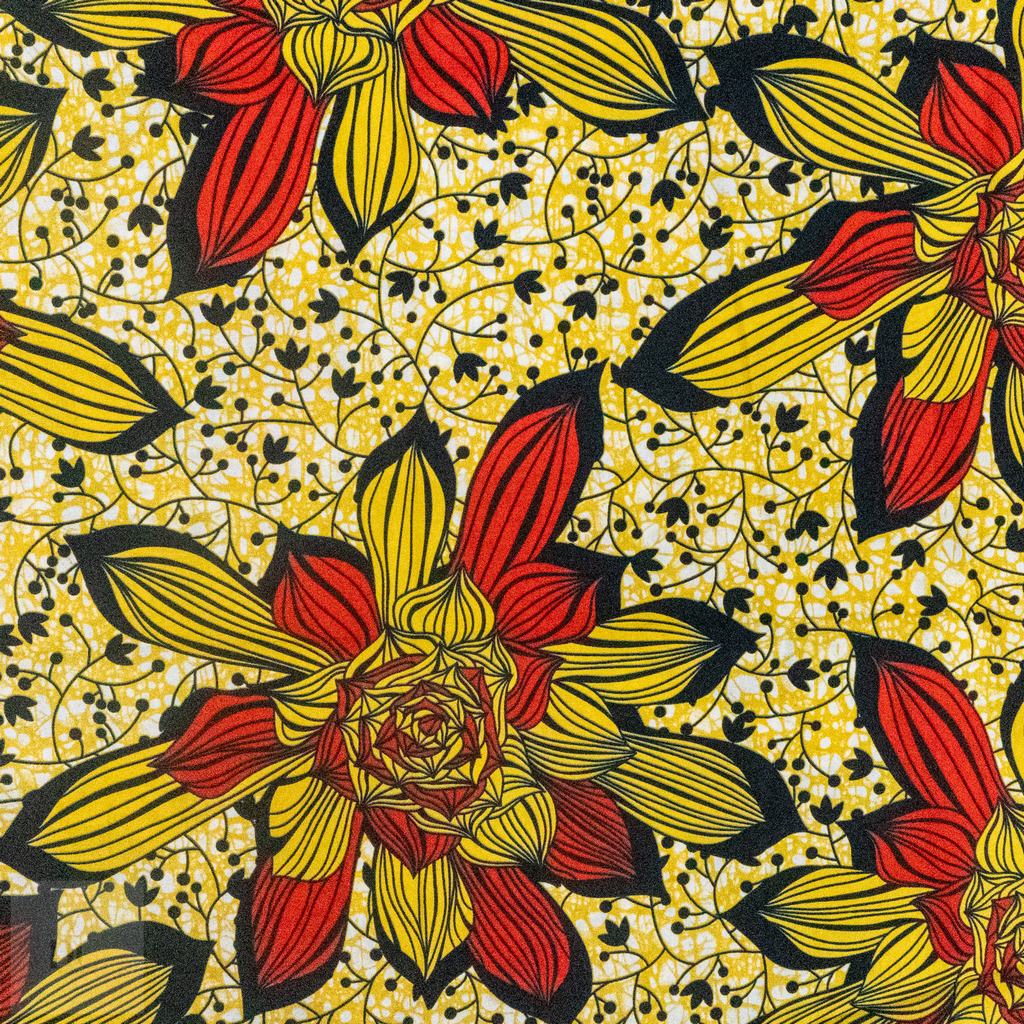 115CAP5F240231.jpg 115CM 100% COTTON ANKARA PRINTS - Image 1