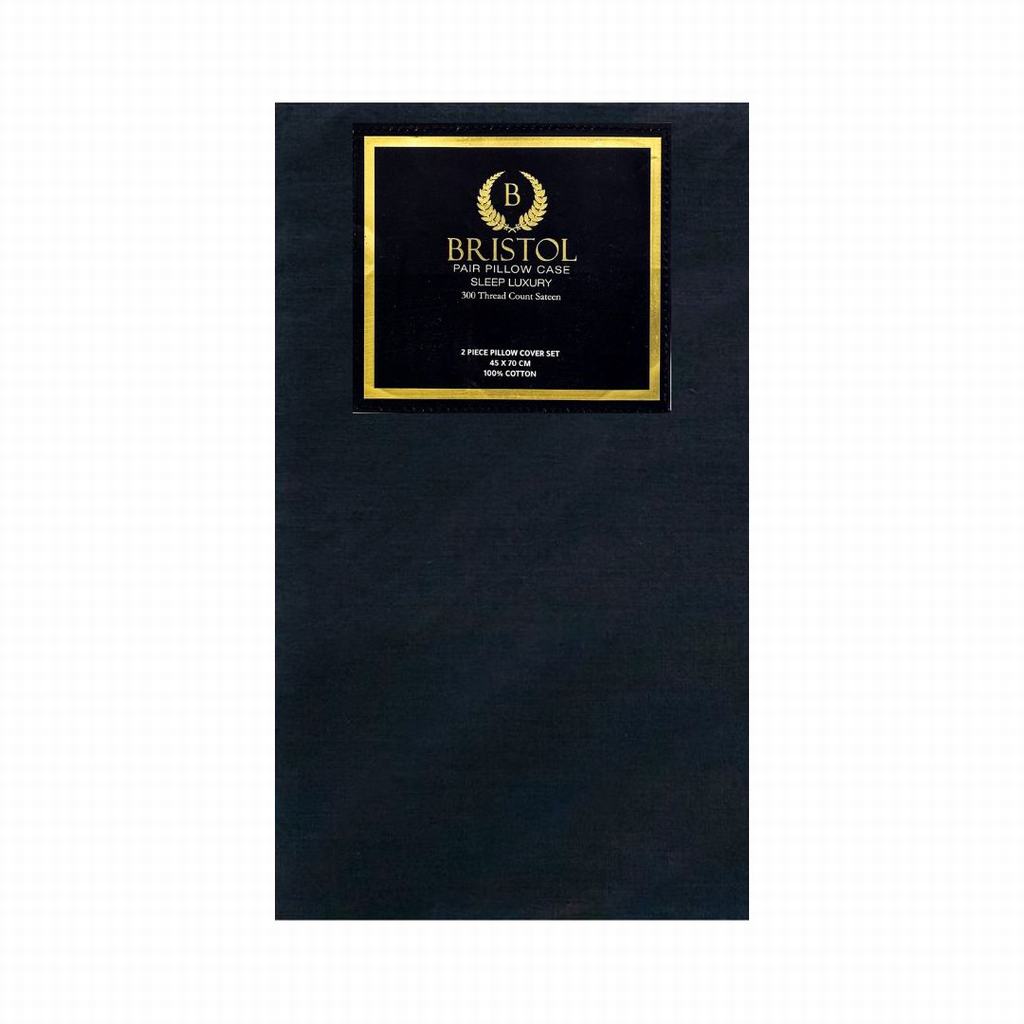 BG2DSOXP5FDG231-1.jpg PILLOW CASES STANDARD PAIR 45X70 DARK GREY - Image 1