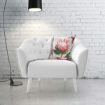 ANIMAL PRINT CUSHION COVER 60X60 + INNER-PROTEA PINK - Image 2
