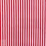 115CM PRINTED POLY COTTON STRIPES RED