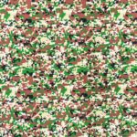 115CM PRINTED POLY COTTON GREEN MILITARY