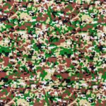 115CM PRINTED POLY COTTON GREEN MILITARY - Image 2