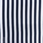 PRINTED MINI MATT (150CM)BLK/WHITE BIG STRIPE