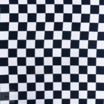 PRINTED MINI MATT (150CM) WHT/BLK BIG CHECK