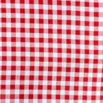 PRINTED MINI MATT (150CM)RED/WHITE SMALL CHECK