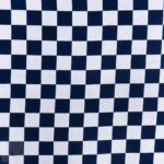 PRINTED MINI MATT (150CM)NAVY/WHITE BIG CHECKS