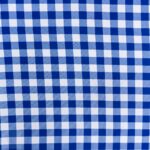 PRINTED MINI MATT (150CM)ROYAL/WHITE SMALL CHECKS