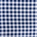 PRINTED MINI MATT (150CM)NAVY/WHITE SMALL CHECKS