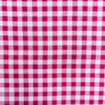 PRINTED MINI MATT (150CM)CERISE/WHITE SMALL CHECKS