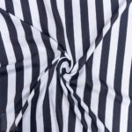 Printed Mini Matt (150CM) Stripes/Charcoal - Image 2