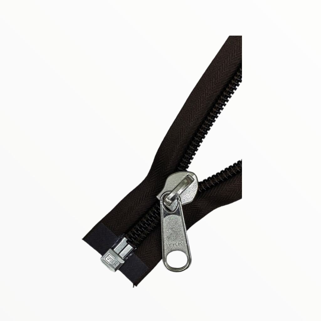 252D1505FDB.jpg 150CM YKK NO.10 HD ZIPS-DK BROWN - (570) - Image 1