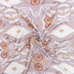 PRINTED CAPRI LINEN LOOK 24 TRIBAL TAUPE - Image 2