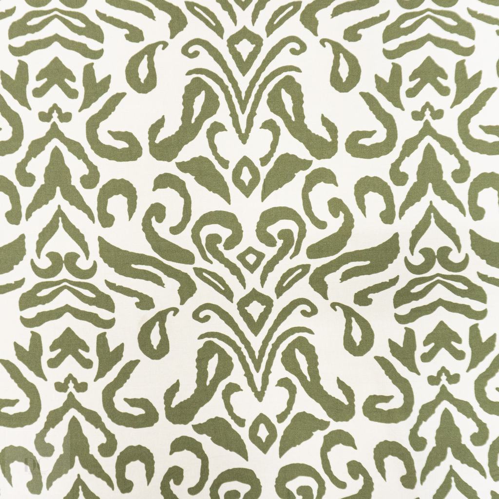 33232D25F28231-1.jpg PRINTED CAPRI LINEN LOOK 25 OLIVE - Image 1