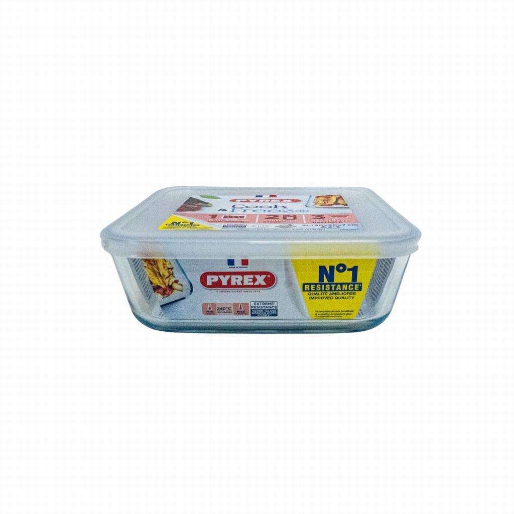 AWG2D218P231.jpg PYREX COOK & FREEZE SQUARE 850ML - Image 1