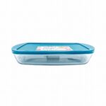 PYREX COOK AND STORE RECTANGLE ROASTER WITH PLASTIC LID 4.5L