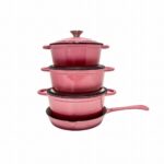 7 PCS CAST IRON COOKWARE SET BERRY - Image 4