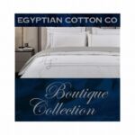 CHERYL T400 QUEEN DUVET COVER WHITE/SILVER