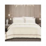 T400 GIORGIO CREAM/STONE QUEEN DUVET COVER - Image 2