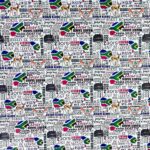 150CM PRINTED VINYL - AFRIKAANS