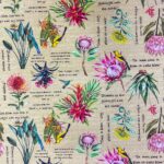 150CM PRINTED VINYL - BLOMME NATURAL - Image 2