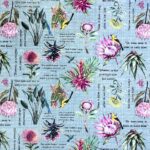 150CM PRINTED VINYL - BLOMME DUCKEGG