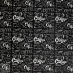 150CM PRINTED VINYL - BLACK COFFEE - Image 2