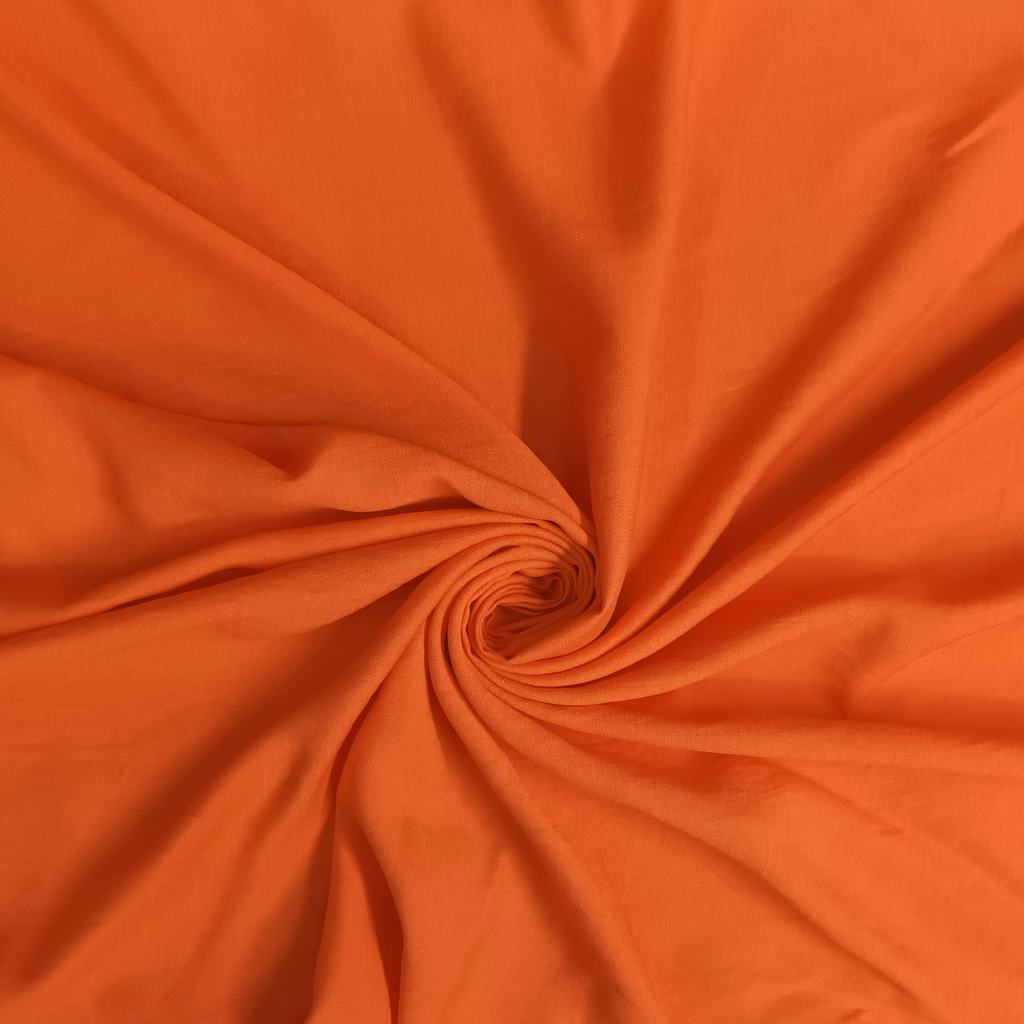 N33235FRED20ORANGE-2.jpg CAPRI LOOK LINEN (150CM)(RED ORANGE) - Image 1