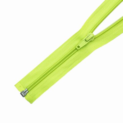 40CM OPEN END ZIP - LIME - (39)