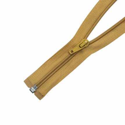 85CM OPEN END ZIP - MUSTARD - (25)