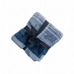 COCO FLANNEL THROW 200X200 CHARCOAL - Image 2