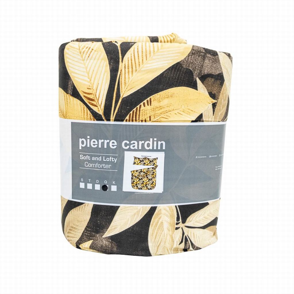 PC2DCK5FPA.jpg COMFORTER KING - PAINTED LEAVES - Image 1