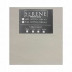 SERENE KING T200 POLY PERCALE DUVET COVER & 2P/C CREAM