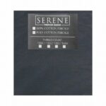 SERENE T186 POLYP DUVET COVER + 2PC QUEEN CHARCOAL GREY