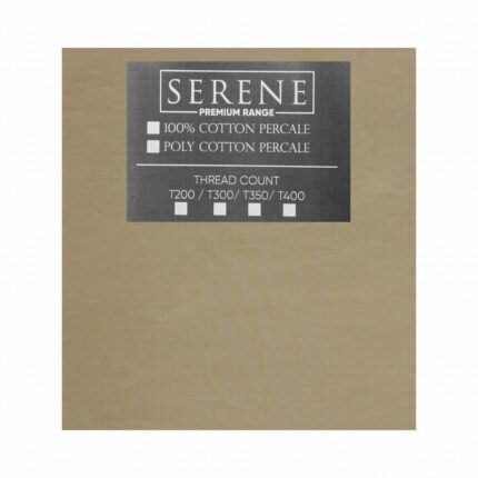 SERENE SUPER KING DUVET COVER STONE