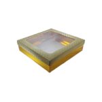 BISCUIT BOX 20X20X5CM SQUARE