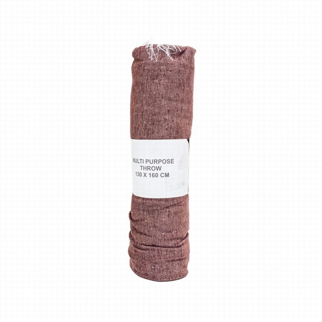 130X160CT5FCI231-1.jpg 130 X 160CM CHENILLE THROW - CINNAMON - Image 1