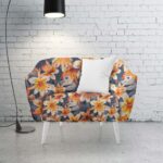 140CM DESIGNER VELVET UPHOLSTERY HIBUSCUS - Image 2