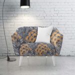 140CM DESIGNER VELVET UPHOLSTERY NATURE FATIGUE - Image 2