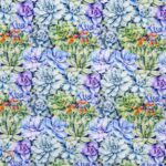 140CM DESIGNER VELVET UPHOLSTERY SUCCULENT