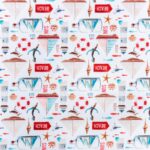 Digital Slub Cloth (150CM) Beach - Image 2