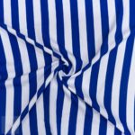 PRINTED MINI MATT (150CM)ROYA/WHITE BIG STRIPE - Image 2