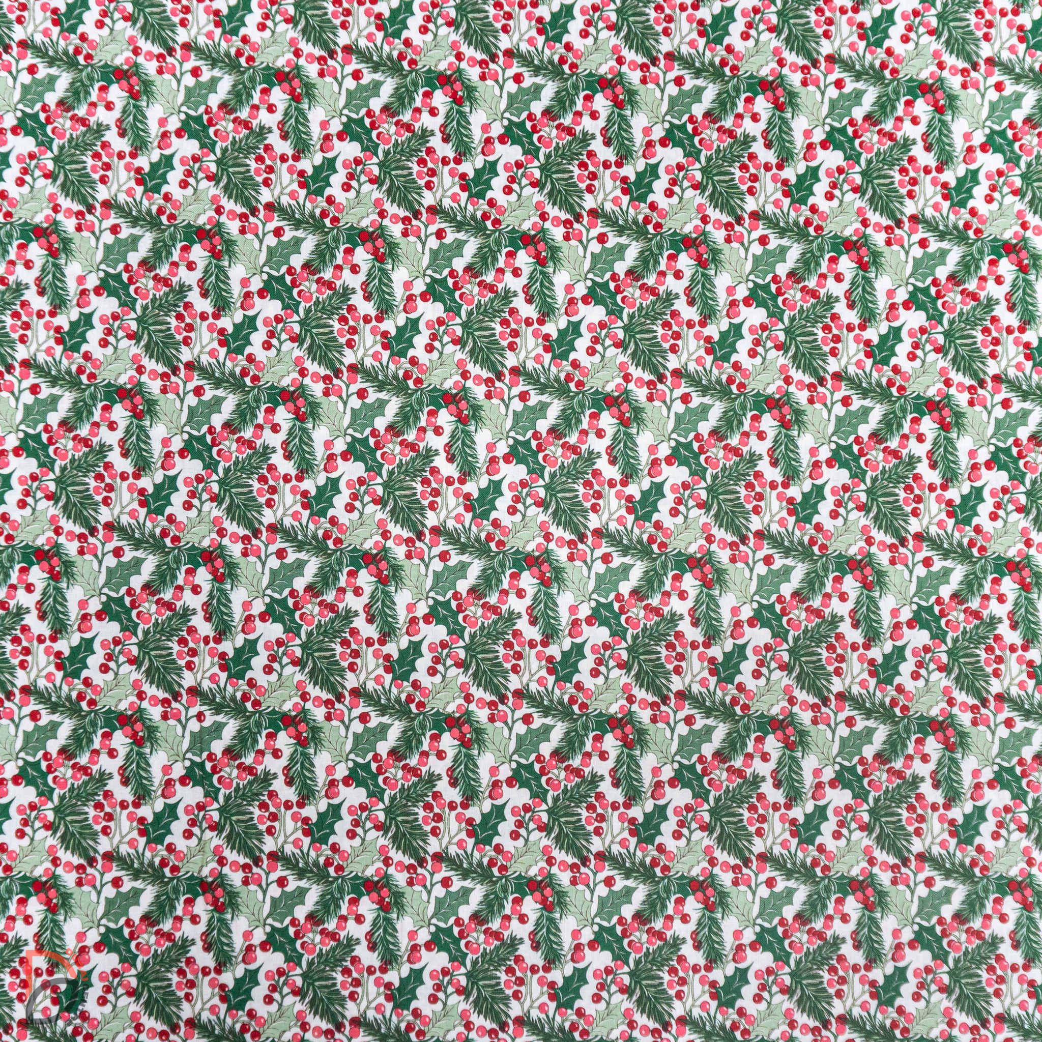 24362D15F197231-2.jpg Liberty 100% Cotton Quilting Winterberry Holly A - Image 1